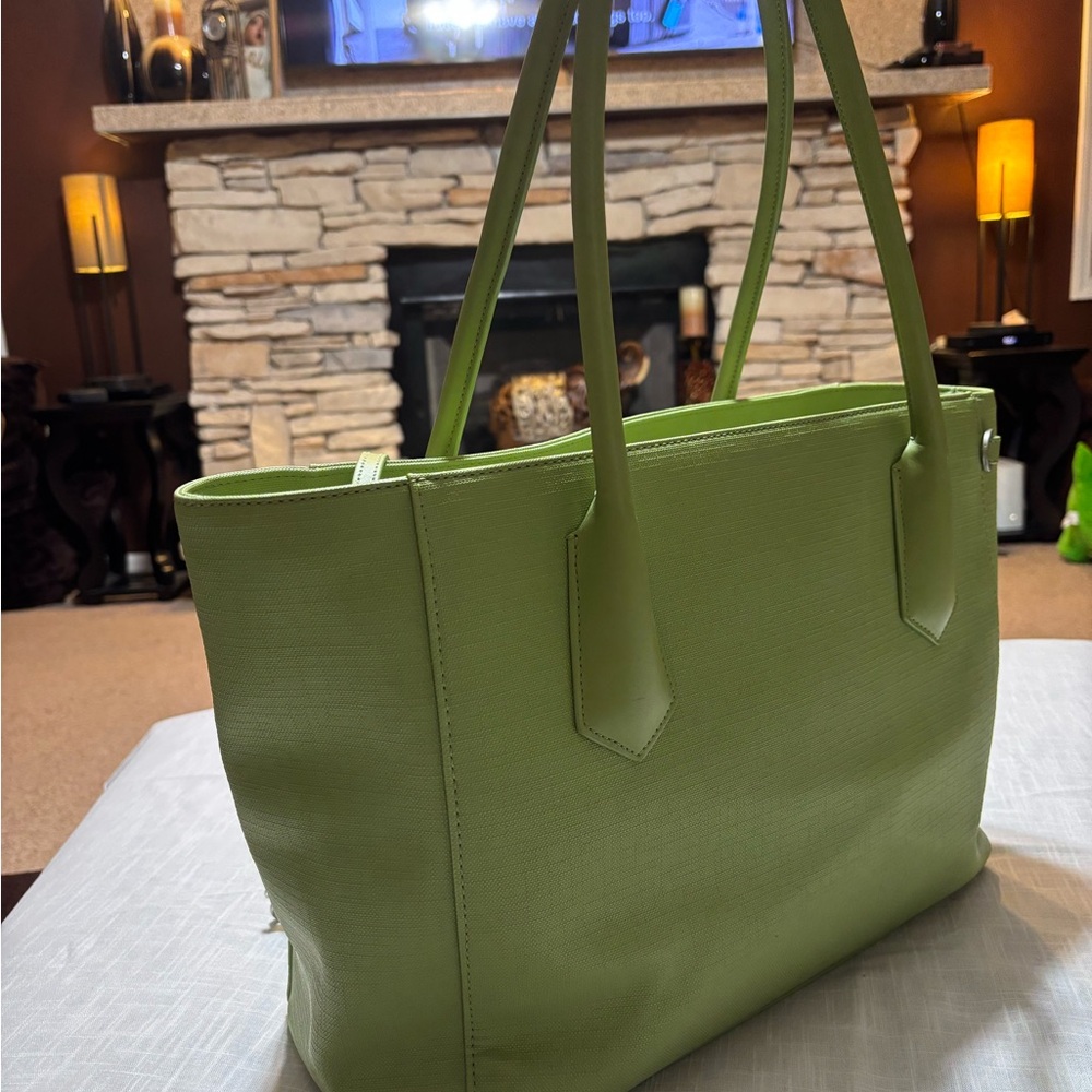 Dagne Dover Green Tote Bag